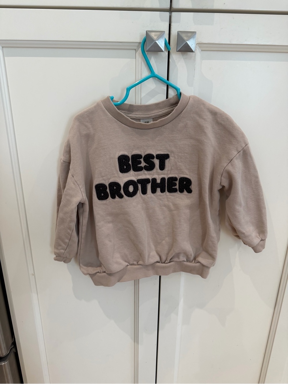 H&M 4t Best Brother Beige Kids Sweatshirt